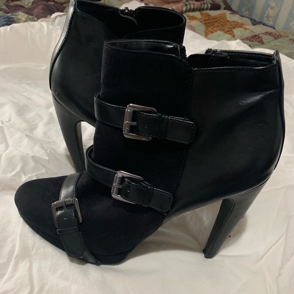 Sam and Libby Black Belted Bootie